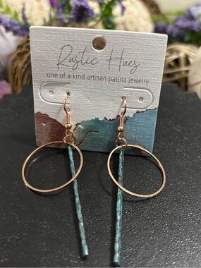 5/$25 (Pick 5 items for $25 Labeled) 
Rustic Hues - Artisan Dangle Earrings